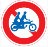 Cấm xe máy 2 người